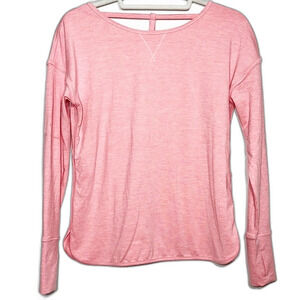 DSG By Dicks Sporting Goods Criss Cross Back Long Sleeve Athletic Top Pink XS